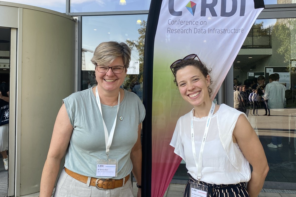 Barbara Ebert und Débora Raposo auf der CoRDI 2023